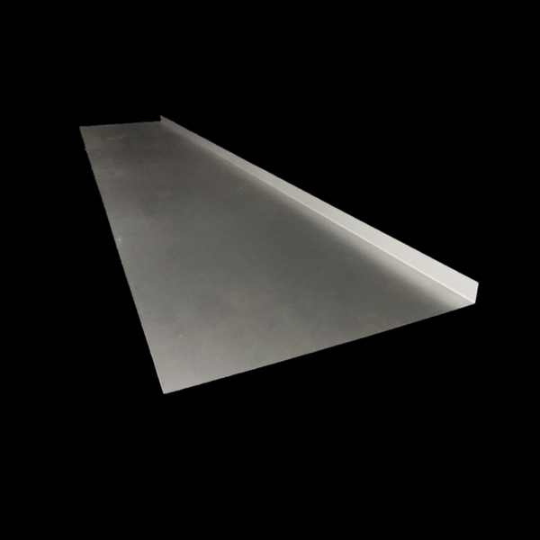ANGLED STEEL - 152CM X 23.5CM WITH A 2CM FOLDED EDGE - 0.9MM